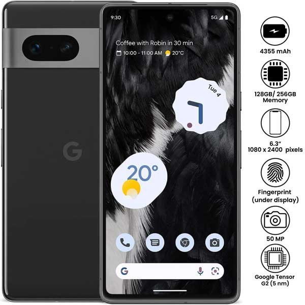 Google Pixel 7 smartphone, available at Mobitel UK